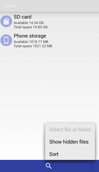 Mostra file nascosti su Android