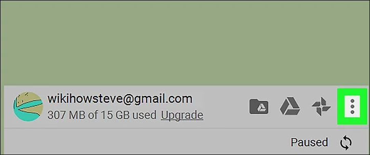Google Drive-Uploads auf dem Computer fortsetzen