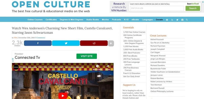 kostenlose filme herunterladen von open culture