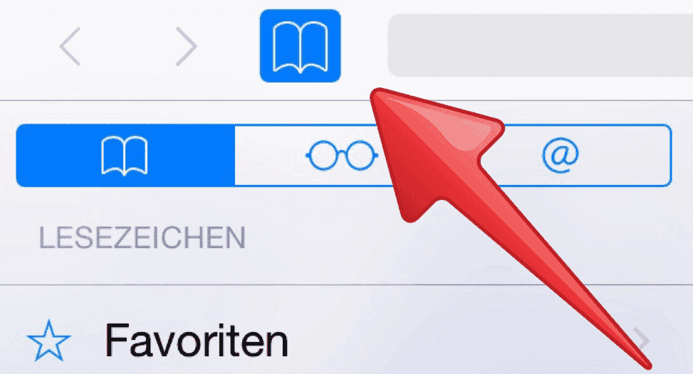 Safari Lesezeichen/Favoriten