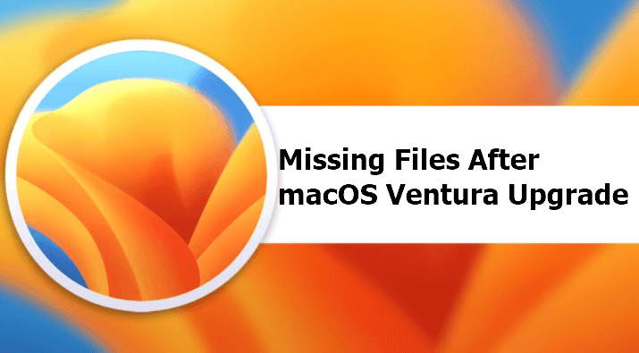 file mancanti dopo l'aggiornamento di macOS Ventura