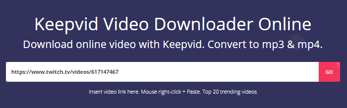 scaricare video da YouTube con KeepVid