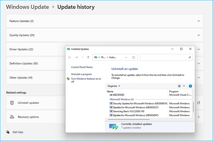Windows Update deinstallieren
