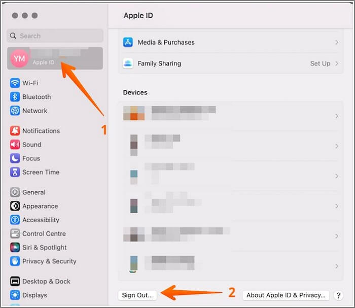 Von iCloud abmelden