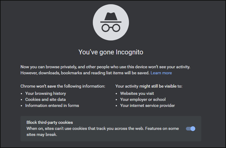 Chrome-Invognito-Modus