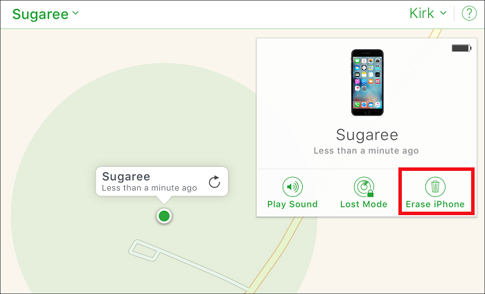 Sblocca iPhone tramite la funzione Trova il mio