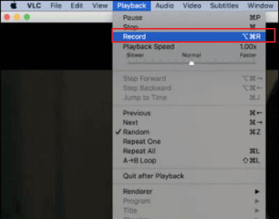registrare la riproduzione vlc