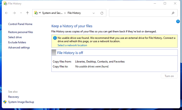 Windows 11 Dateiverlauf
