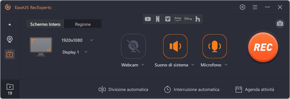 Avvia la registrazione di video