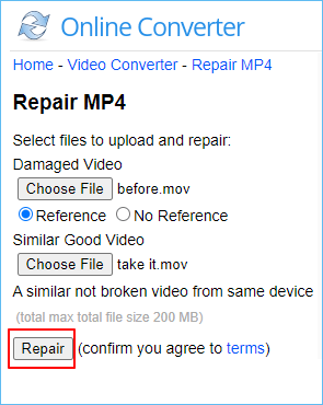 beschädigtes MOV reparieren