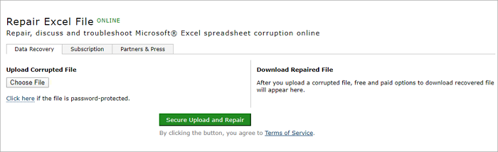 Exceldatei online reparieren