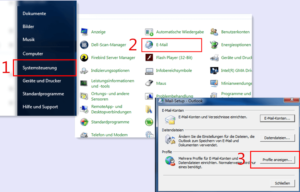 neues Outlook Benutzerprofil erstellen