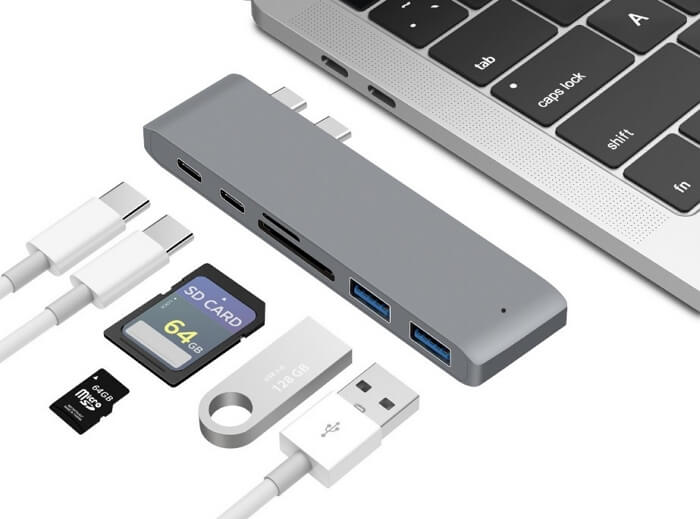 lettore di schede da usb-c a sd mac