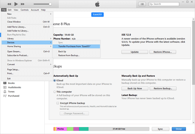 So übertragen Sie gekaufte Musik vom iPhone auf den Mac