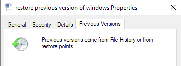 recuperare file cancellati o crittografati da virus ransomware - versione precedente