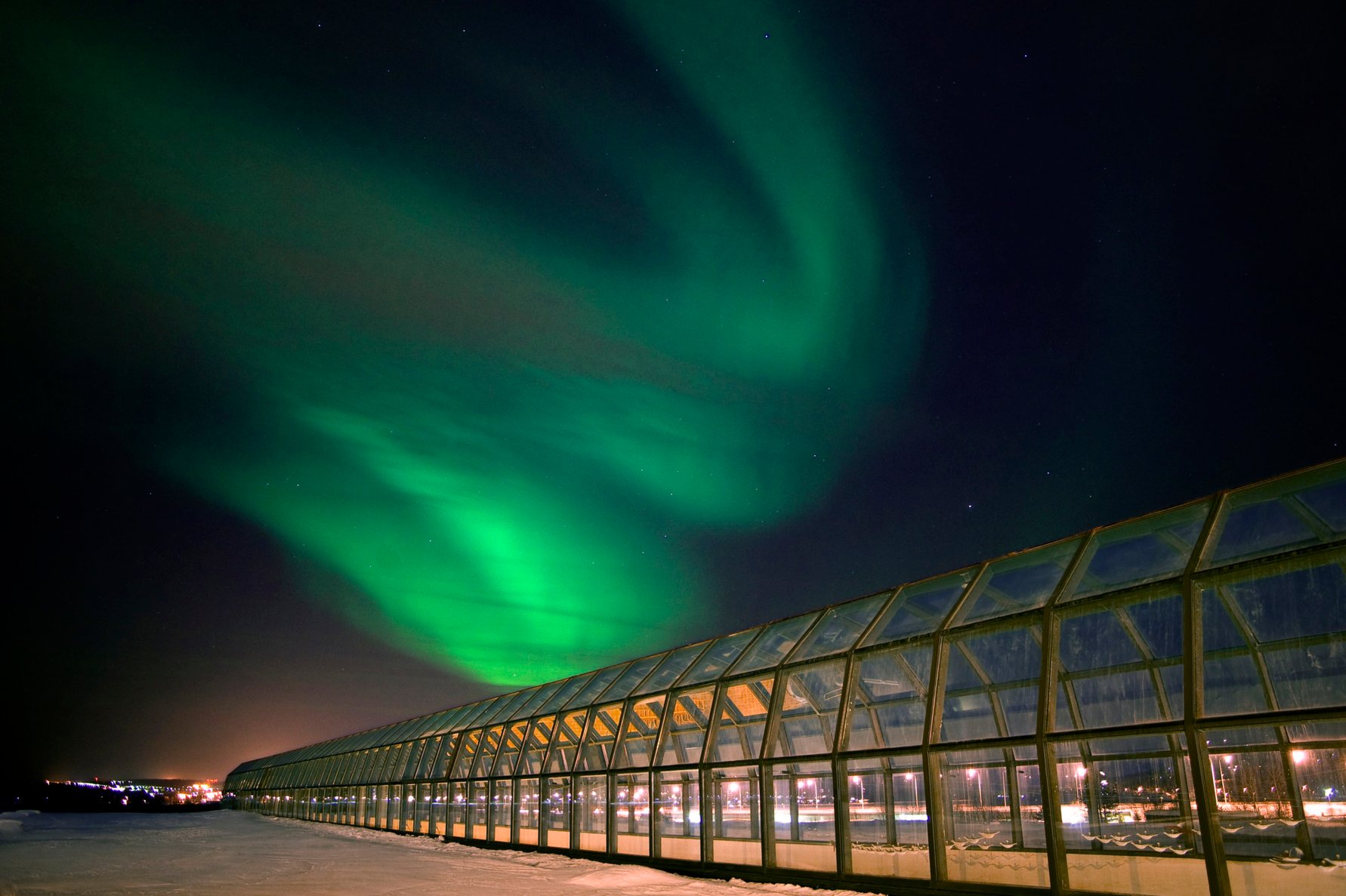 Northern Lights in Rovaniemi, Lapland, Finland