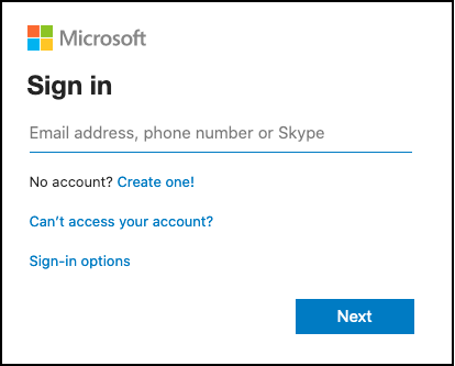 Microsoft anmelden