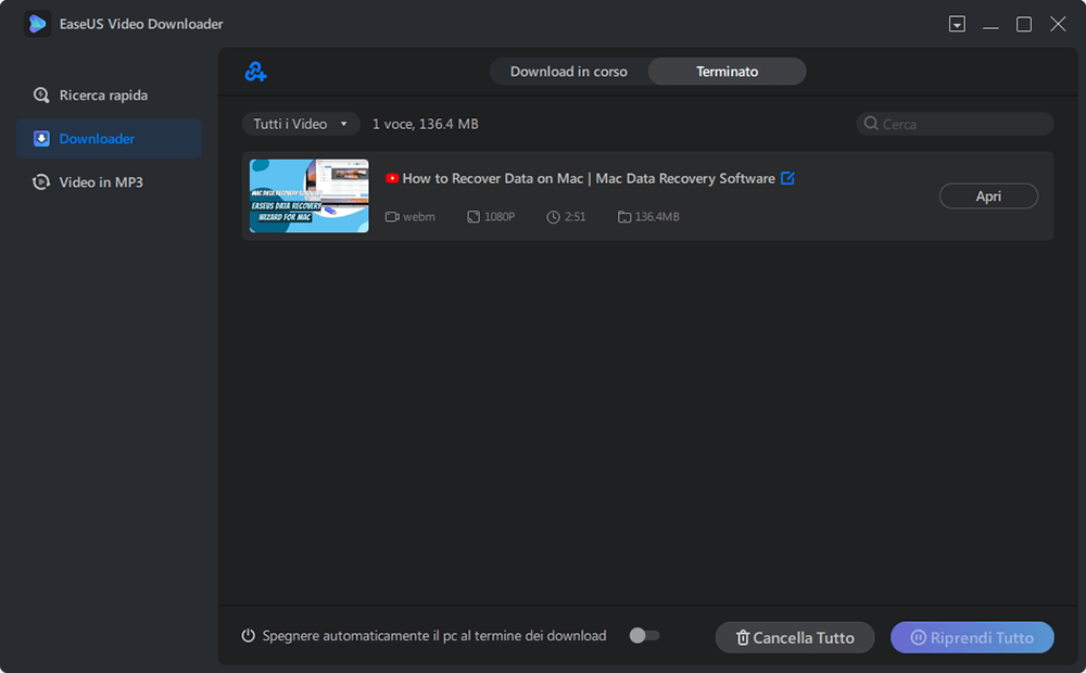 come fare per scaricare video da youtube su computer - step 4