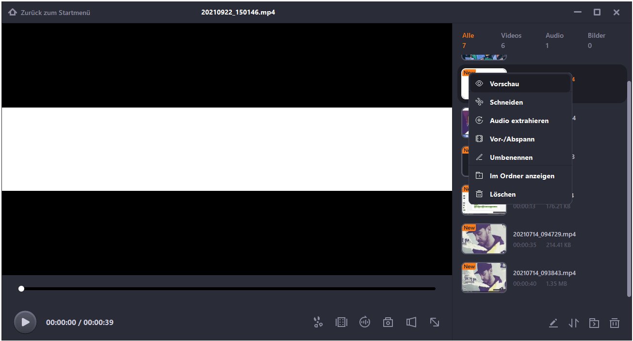 Windows Media Player-Videos mit RecExperts aufnehmen -4