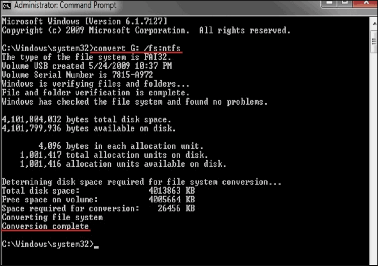FAT32 in NTFS umwandeln
