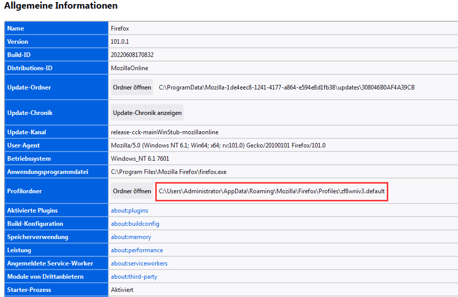 Firefox Profilordner finden -3