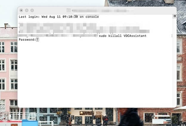 sudo eingeben