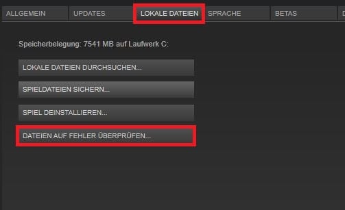 Steam Spiele überprüfen