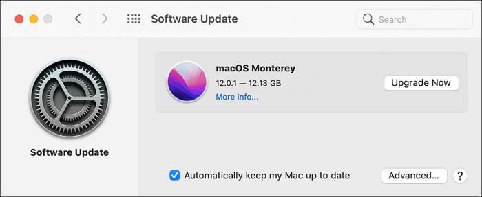 macOS-Update über die Software-Aktualisierung