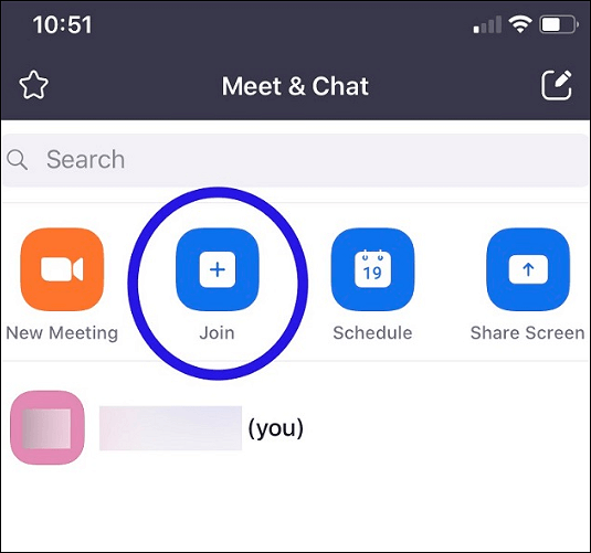Nehmen Sie an einem Zoom-Meeting auf dem iPhone teil