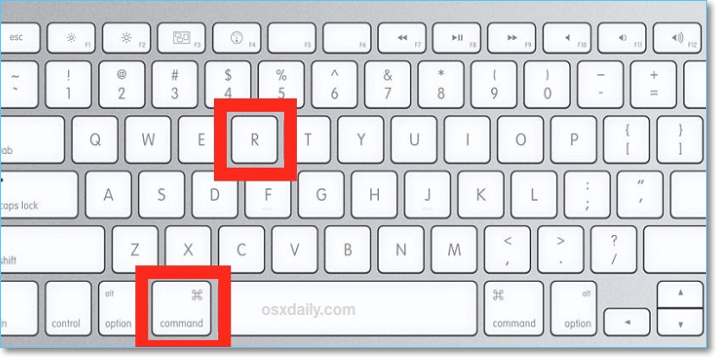 Wechseln Sie in den macOS-Wiederherstellungsmodus