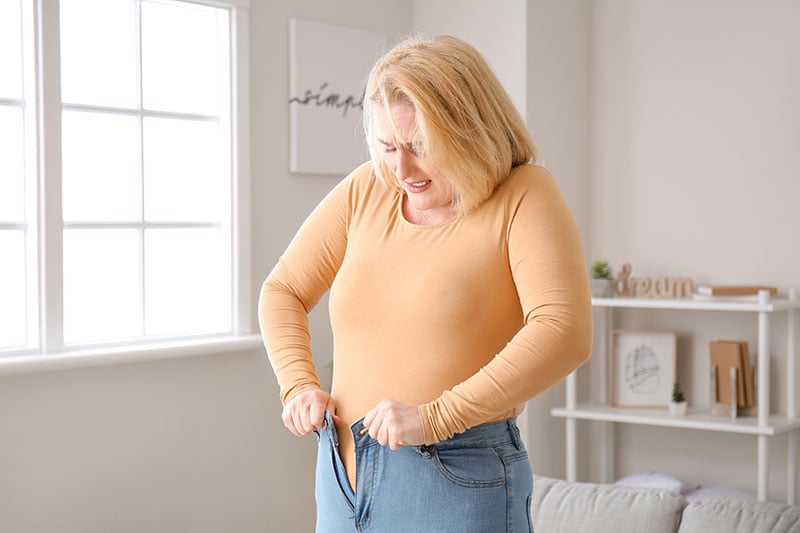 Stubborn Belly Fat Mature Women