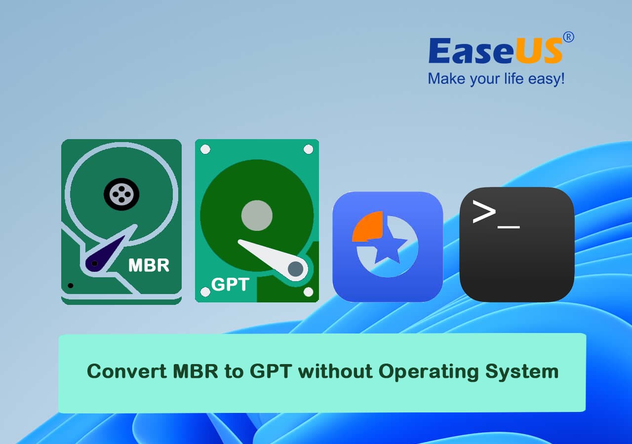 Converti MBR in GPT senza sistema operativo