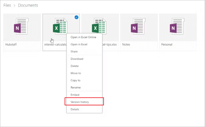 Überschriebene Excel-Dateien von OneDrive wiederherstellen - 2
