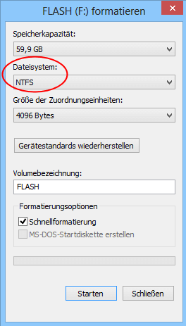 SD-Karte mit Windows Explorer formatieren -2