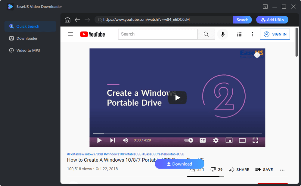 Scarica il video di YouTube - 2