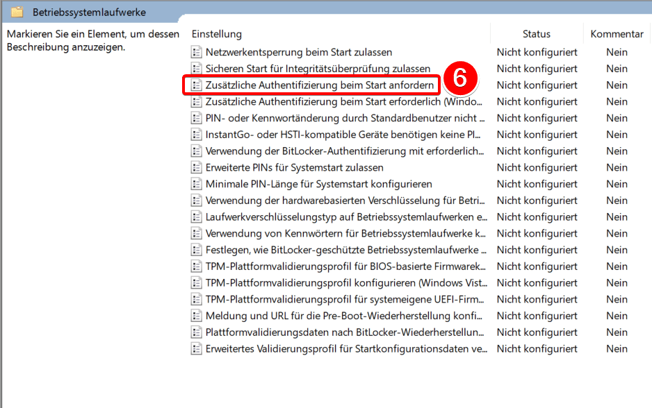 BitLocker-Laufwerkverschlüsselung aktivieren