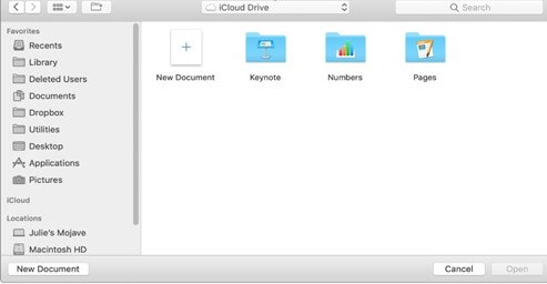apri il file Numbers in Excel con iCloud -1