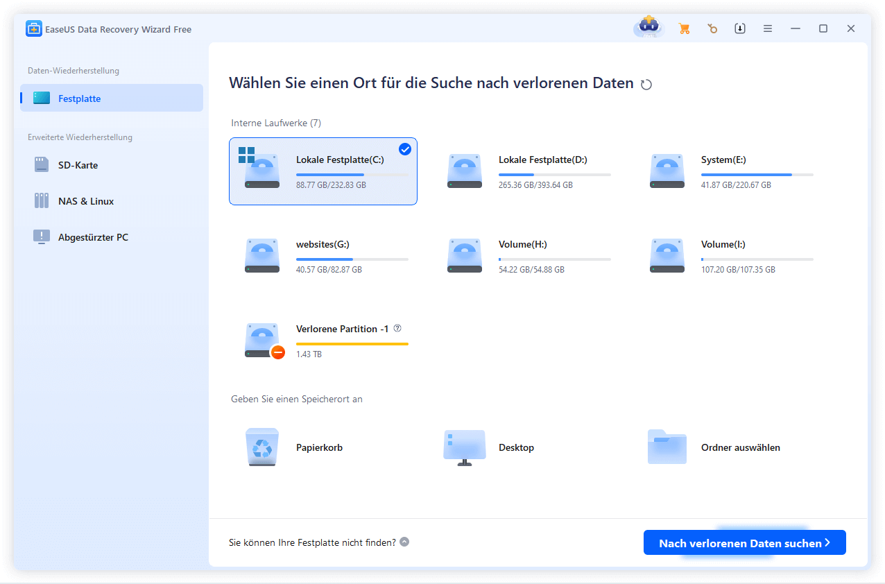 EaseUS Data Recovery Wizard Free