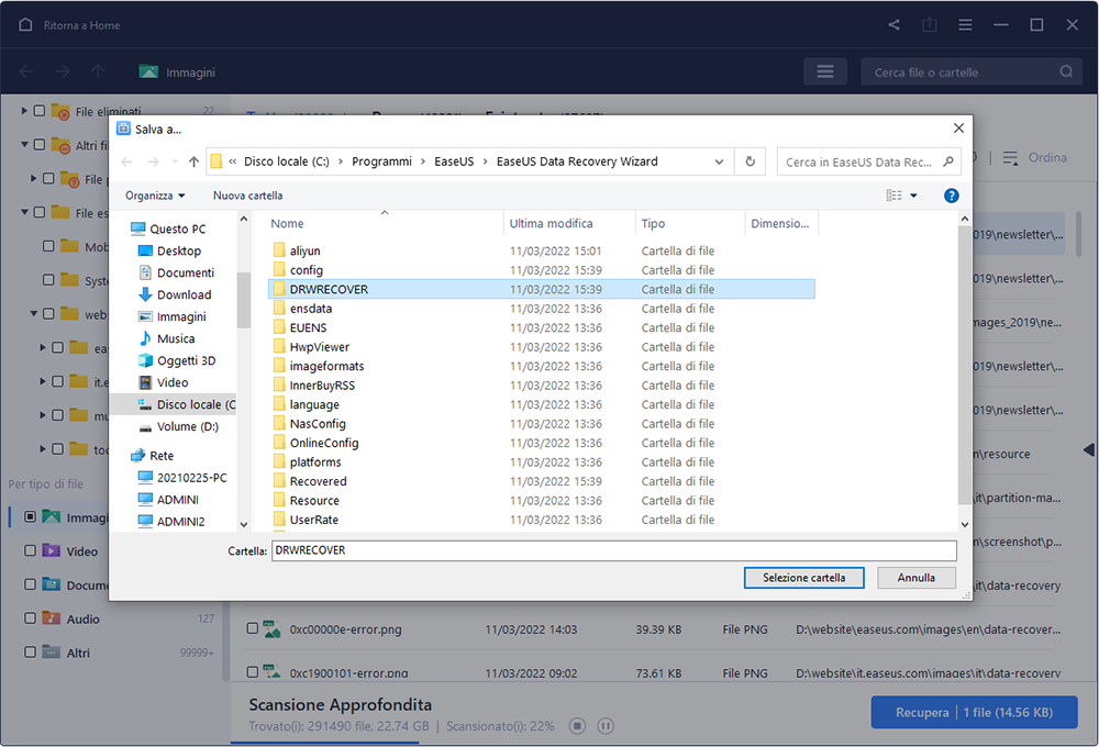 recuperare file persi dal cestino