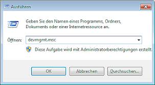 Geräte-Manager öffnen