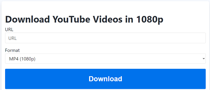 Download 1080P YouTube videos