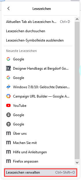 Firefox-Lesezeichen importieren-2