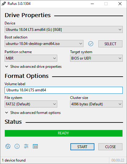 usa refus per creare USB avviabile UEFI