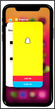 Snapchat-App auf dem iPhone neu starten