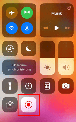 Google Hangouts auf iPhone aufnehmen - Schritt 3.