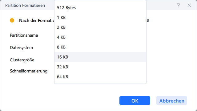 Partition formatieren -3