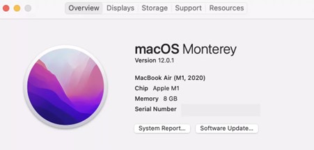 Übersicht auf dem Mac