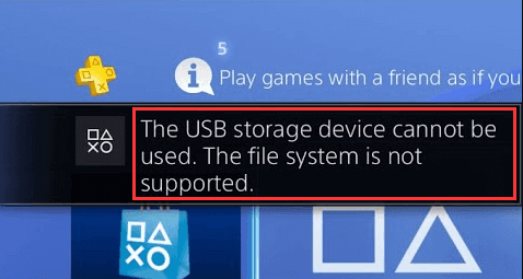 PS4 Fehlermeldung: Das USB-Speichergerät kann nicht verwendet werden