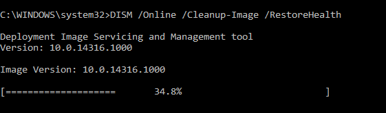 fix sfc non può essere riparato con DSIM