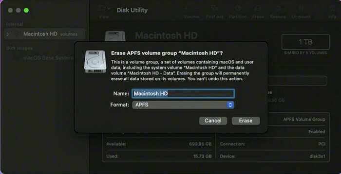 die Diskette zu löschen